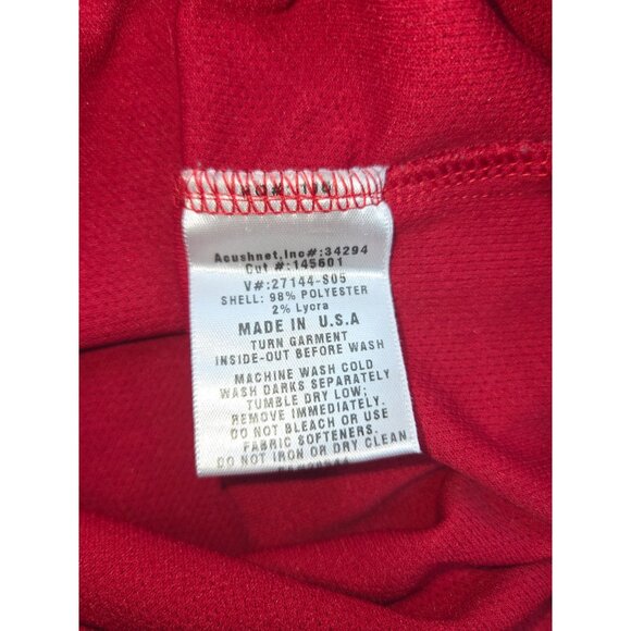 Footjoy Mens Red Golf Mock Sweater XL - Timarron Country Club - Picture 4 of 9